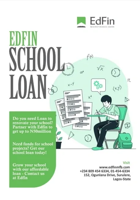 EdFin School Loan financing information